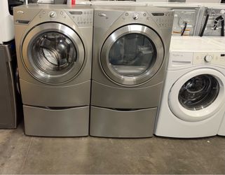WHIRLPOOL XL CAPACITY WASHER DRYER ELECTRIC SET FREE DELIVERY
