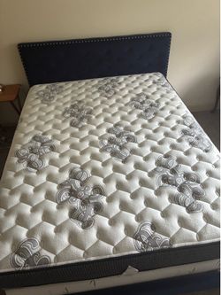 Bed frame queen and mattress