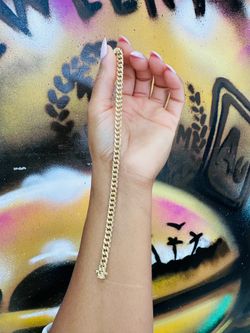 10k Semisolid Cuban Bracelet