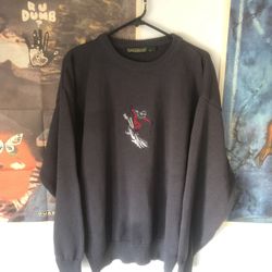 Skier Sweater Vintage 