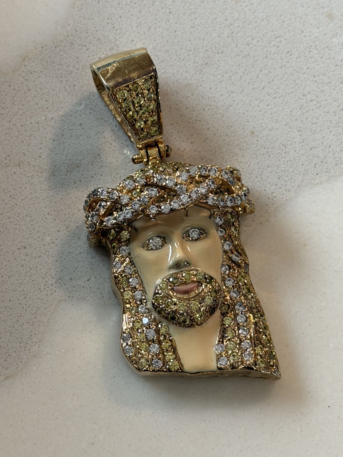 Jesus Piece Sterling Silver under Gold Plating