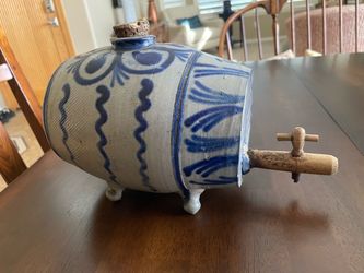 Antique stoneware French keg