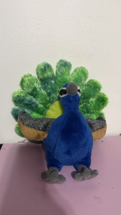 Peacock plush stuffed animal