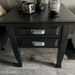All Wood Black Table
