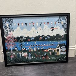 Wooster Scott Regotta On The Potomac Completed And Framed Puzzle Art 