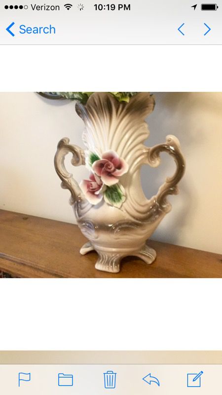 Large Capodemonte Italy Vase