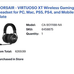 Corsair Virtuoso Xt Wireless Headset