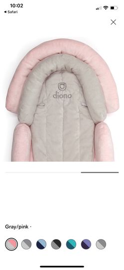 Cuddle Soft 2-Pack 2-in-1 Baby Head Neck Body Support Pillow for Car Seats and Strollers, Pink Cotton Candy