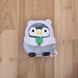 Koupen Chan Penguin Plush with Tag Pink Hood Clover Plush