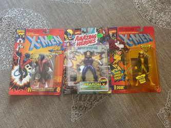 Nightcrawler, Rogue & Weapon X Action Figures NIB