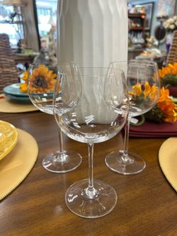 Set of 3 Riedel 16 oz Balloon Wine Glasses