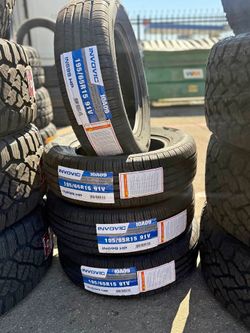 195-65-15 $250 CASH OUT THE DOOR All Season Tires installed (4) New 50,000 Mile Warranty-We Financca