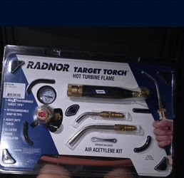RADNOR™ Target Torch™ 12" X 17.5" Acetylene Soldering/Brazing Torch Kit