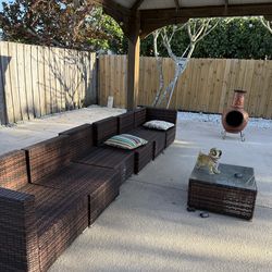 Out door set with covers