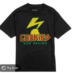 Cookies Bud Brains Black Graphic T-Shirt
