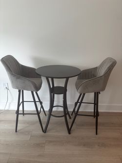 Bar Table and 2 Stools Set (will take best offer)