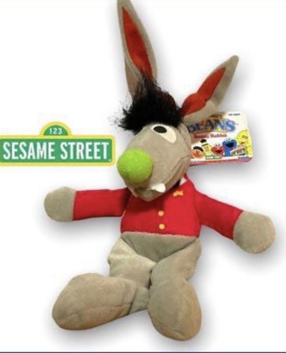 Vintage 1997 - Tyco Sesame Seeds Street Beans BENNY RABBIT Muppet 8" Plush w/ Tag