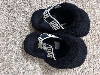 UGG Black Shearling Slippers