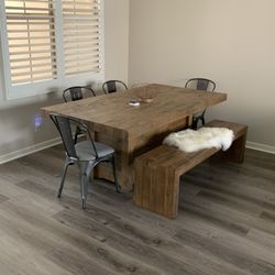 Ashley Furniture - Farmhouse Sommerford Dining Table - Reclaimed Wood - (Irvine)