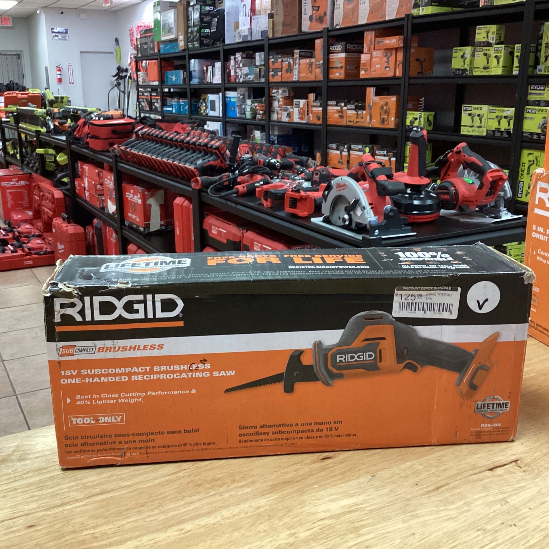 Reciprocating Saw 18v Sub Compact Ridgid RIDGID R8648 18V