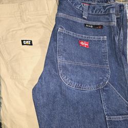 Mens 34x30 Cat, Dickies FR and Original User