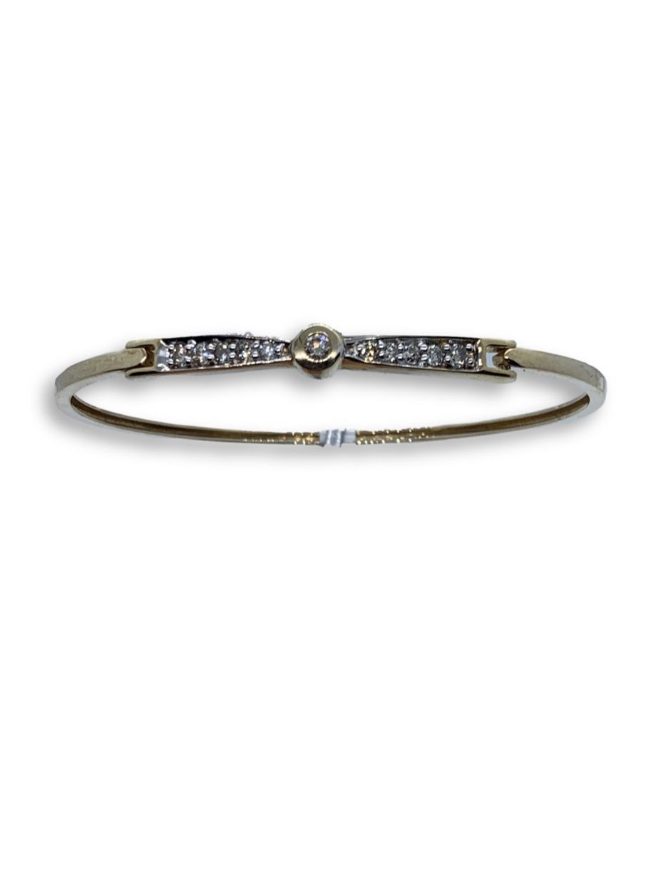 10k diamond bangle