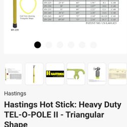 Hastings Hot Stick: Heavy Duty TEL-O-POLE II - Triangular Shape 25ft