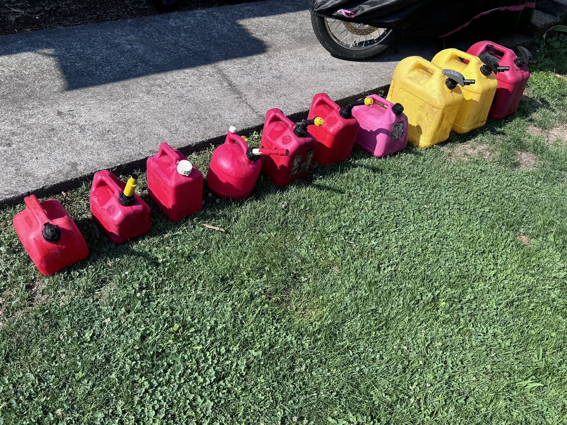 Gasoline and Diesel Gas Jugs