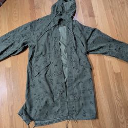 Vintage US Military Parka Jacket Desert Night Camo Storm Gulf War Size Medium