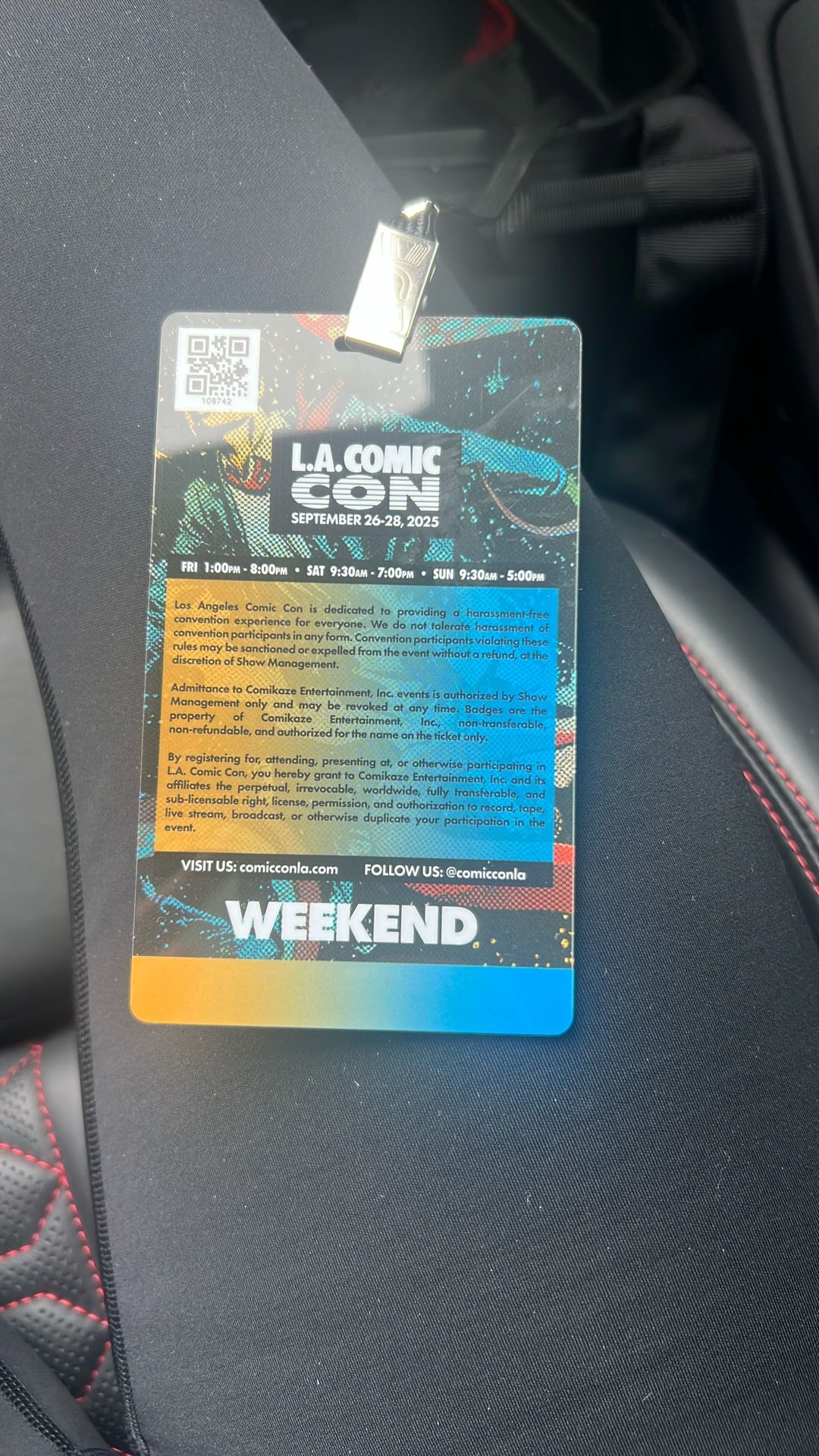 Comic con LA Badge