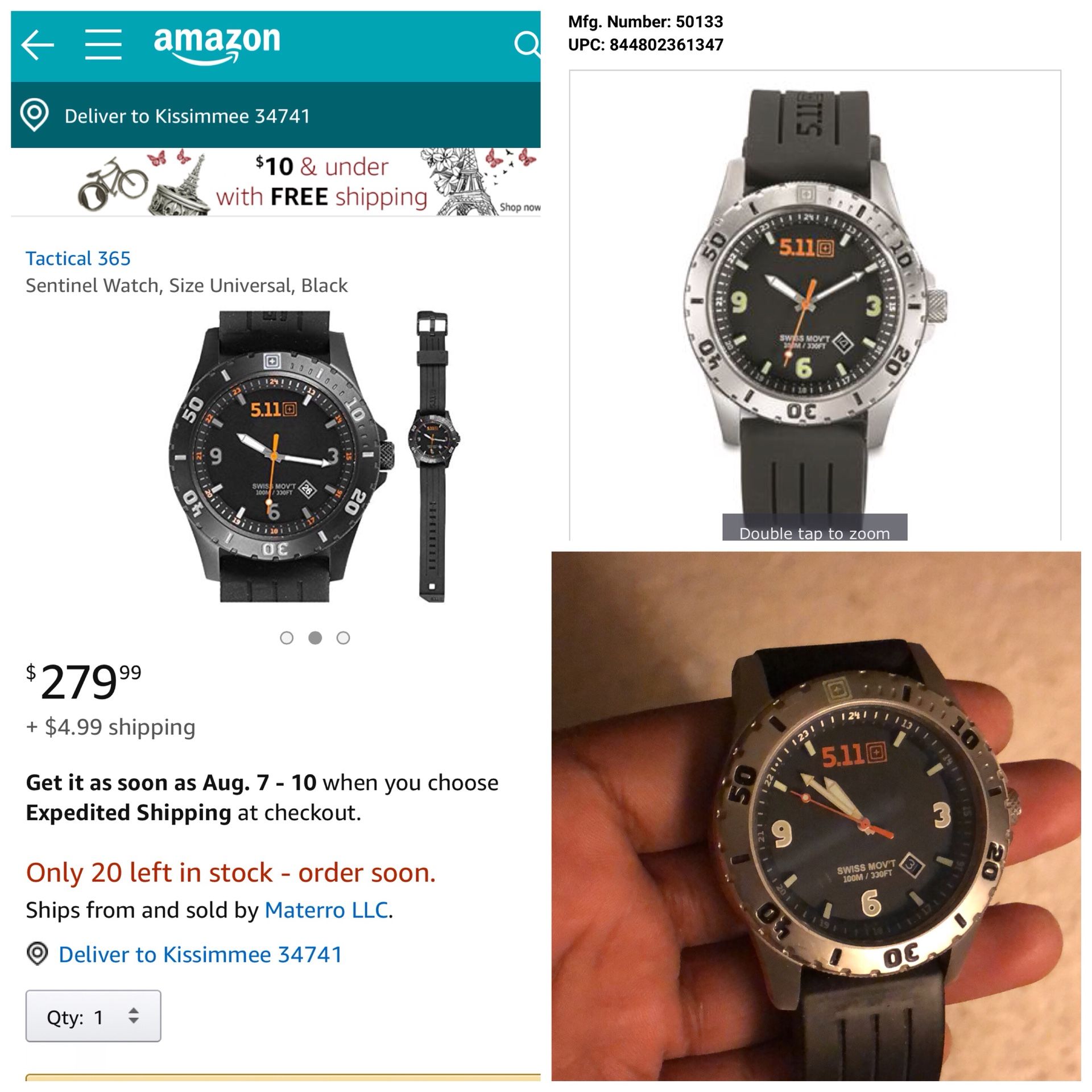 Reloj 5.11 tactical 365