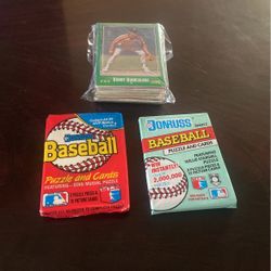 Baseball Cards 2 Sealed Packs Plus 56 Cards