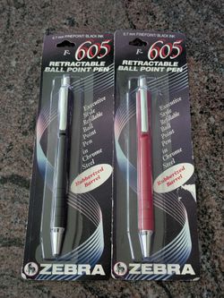 Zebra F-605 Ballpoint Pen 0.7mm Made In Japan Circa 1990s Retired each $20