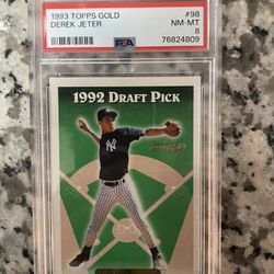 1993 Derek Jeter Topps Gold 8 PSA 