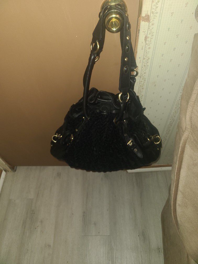 Pre-owned Large Cole Haan Village Weave Handbag For Sale...