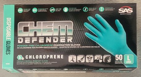 5 MIL Chem Defender Chloroprene Examination Gloves | Premium Chemical Resistant Gloves |