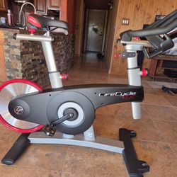 LifeCycle GX  Stationary Spinning Bike, Like New