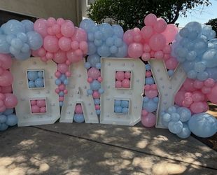 Baby letters, decor