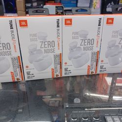 JBL Bluetooth Headphones Tunebuds ZERO Noise.  Brand New 
