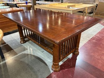 Craftsman Style Cherry Finish Dining Table