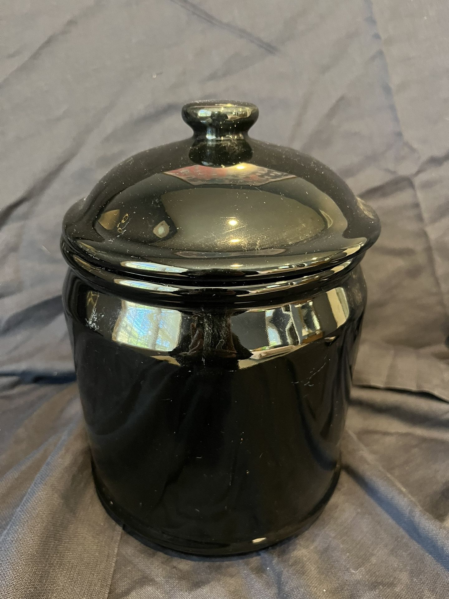 Black Cookie Jar Canister