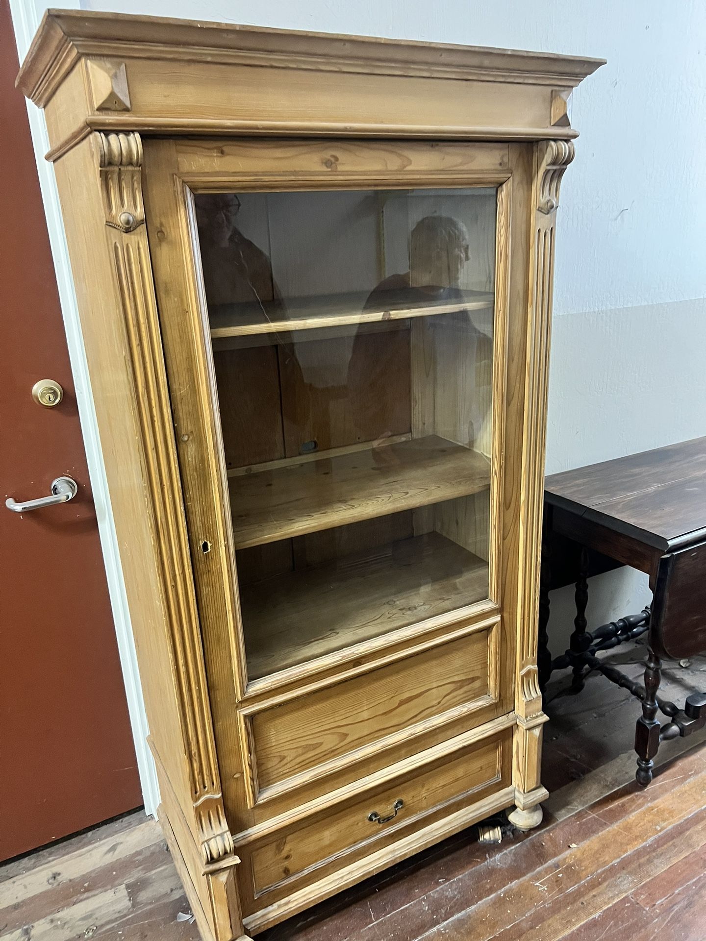 vintage display cabinet