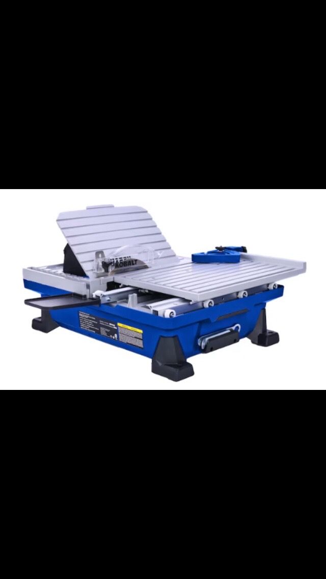 New Kobalt 6 -Amp 7.0-in -Blade Wet Tabletop Sliding Table Tile Saw