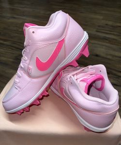 Jordan Stadium 90 Low TD "Pink Foam/Pink Glow” Men's Football Cleats (Sizes Available:  9.5, 10, 11, 13 &14)