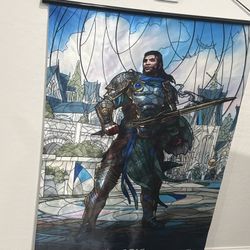 Magic The Gathering-  Ultra Pro Wall Art Stained Glass - Gideon 40” 
