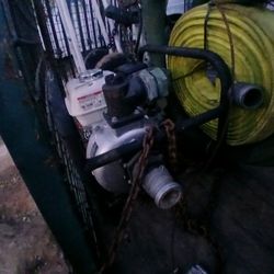 Honda Gx160 Engine Water Pimp  And Two Hoses Inlet And Out Let 