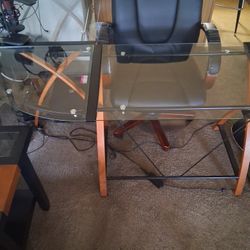 Glass Desk 