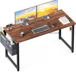  48 Inch Writing Work Student Study Modern Simple Style Wooden Table with Storage Bag