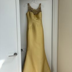 Gold Elegant Dress 