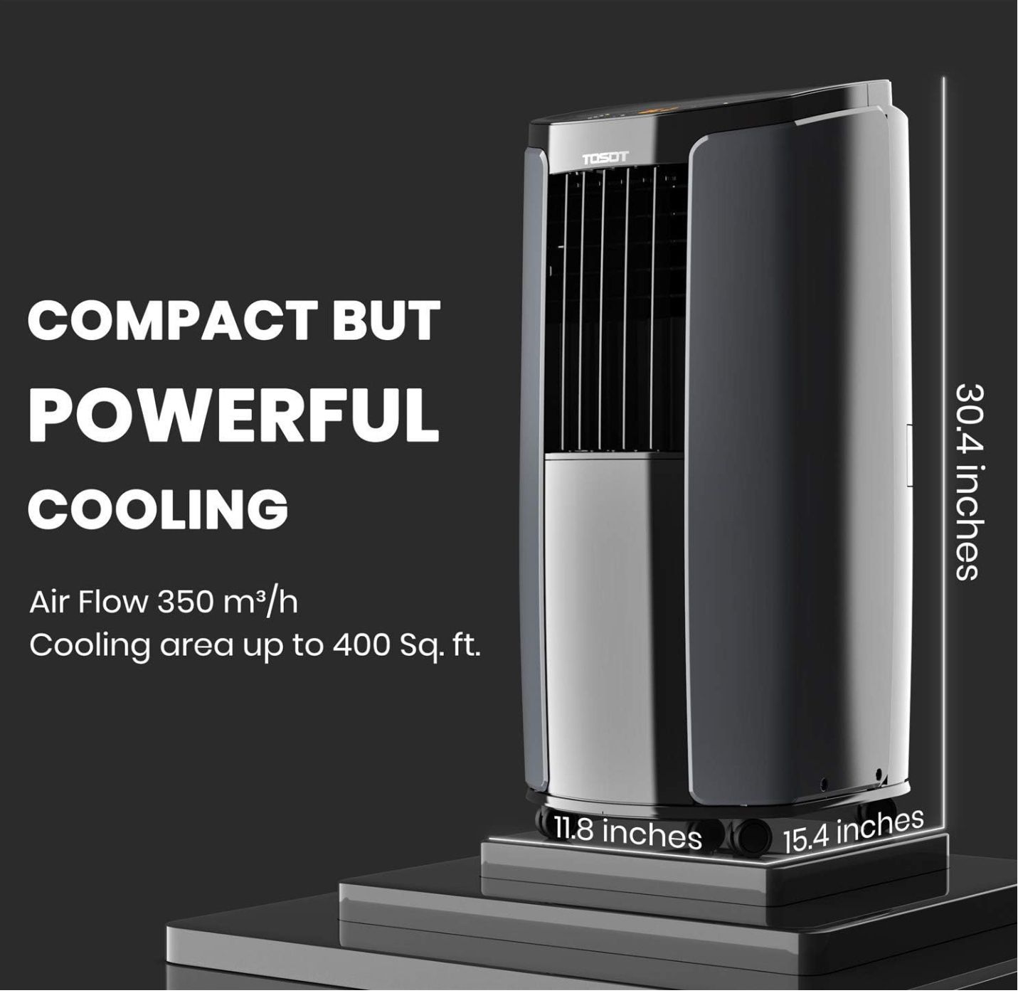 NEW TOSOT Portable Air Conditioner 10,000 BTU-ASHRAE  6,000 BTU